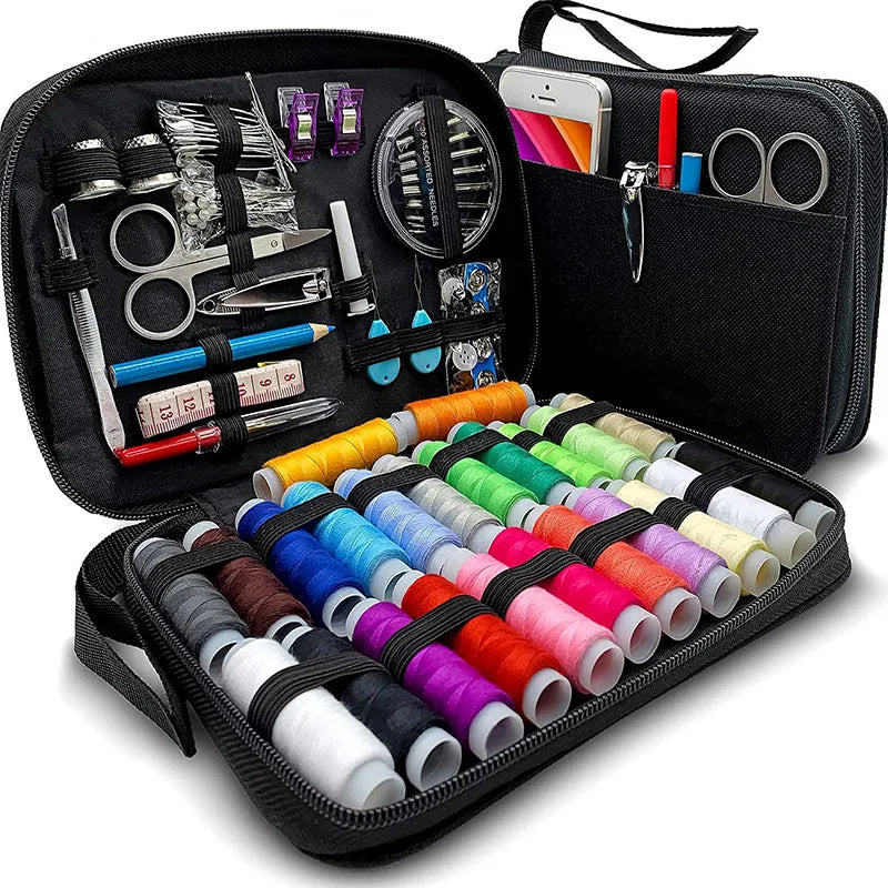 DIY Multi-Function Sewing Box Set: Hand Quilting, Stitching, Embroidery Thread Sewing Accessories and Tools Kit