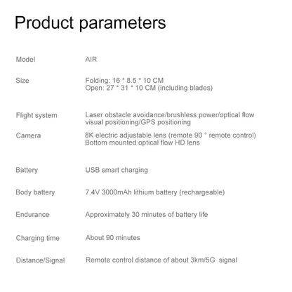 Xiaomi V198GPS Drone with 8K HD Camera – Foldable Brushless Quadcopter with Obstacle Avoidance & Optical ESC Aerial Tech