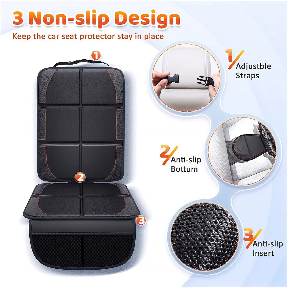 Universal Child Car Seat Cover Protector: Auto Rear Seat Pad for Kids - Foot Cushion for Car Protection, Essential Car Accessories