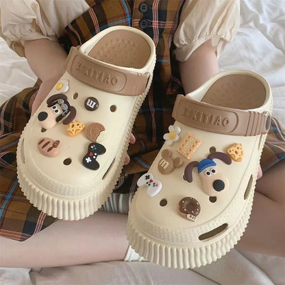 14PCS Fashion Shoe Charms Set – Cute 3D Cartoon Animal Buckle Accessories for DIY Shoes