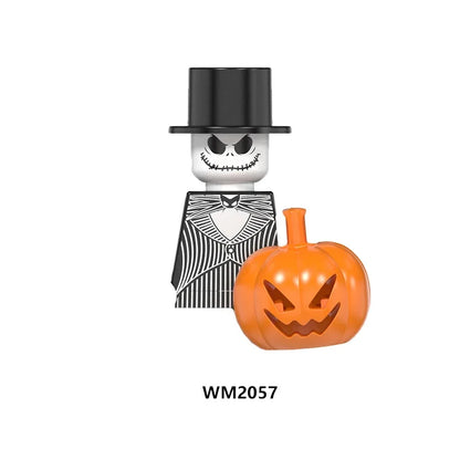 Horror Movie Action Figure Building Blocks – M3gan, Nun & Ash Terrifier Halloween Toy Gift