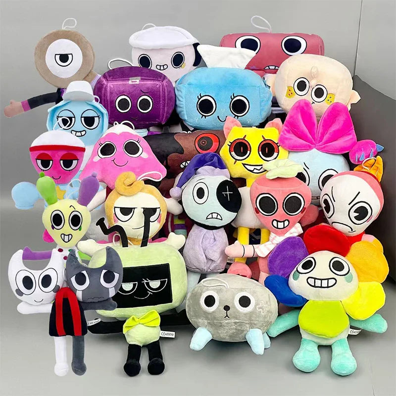 MyRytanda Dandy's World Plush Toys – Scrap Stuffed Horror Game Goob Pebble Fuzzy Dolls for Birthday Gifts