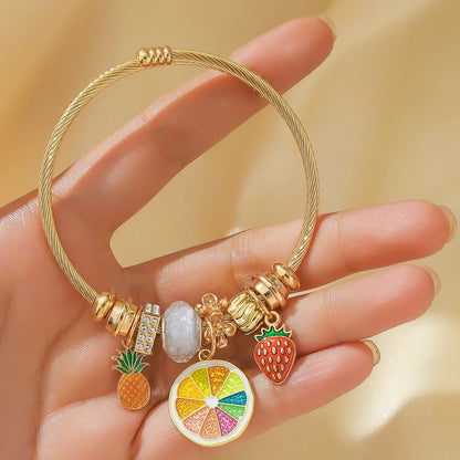 Fashionable Women's Stainless Steel Multi-Element Bracelet – Ideal for Daily Wear, Parties & Festival Gifts