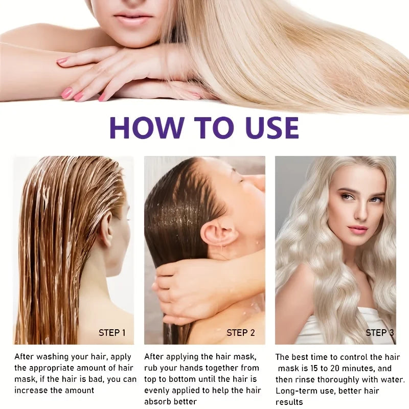 GSWP Botox Keratin Hair Mask - Moisturizing Repair Treatment for Damaged, Frizzy & Tangled Hair