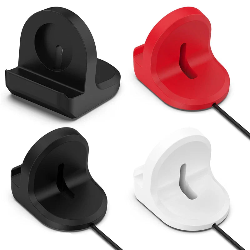 Silicone Charger Dock Holder — Samsung Galaxy Watch Ultra 47mm & Galaxy Watch 7/6/5/5 Pro Stand with USB Cable
