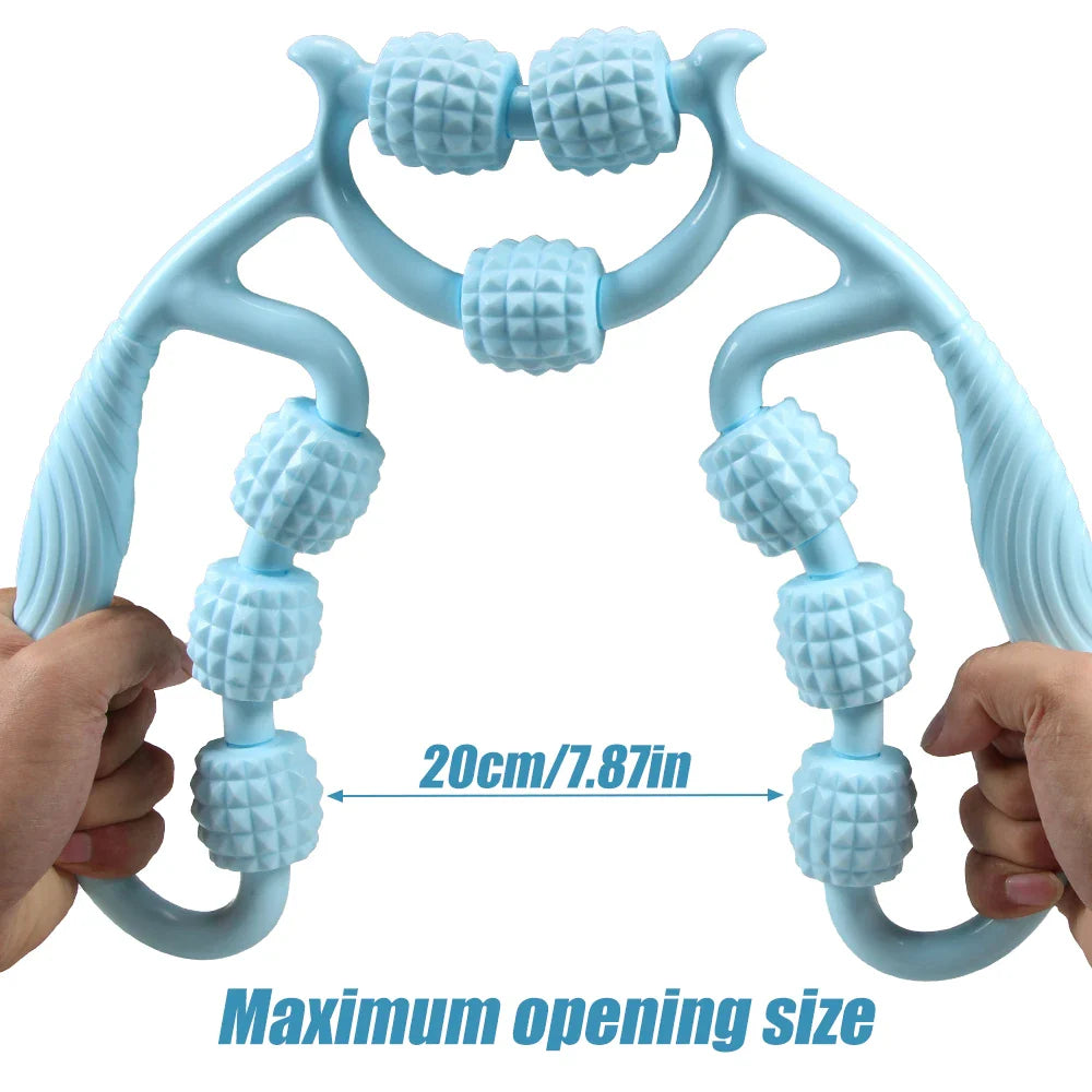 Portable Round Massager Roller – Waist, Abdominal & Leg Clip Tool for Cellulite, Stovepipe & Meridian Massage