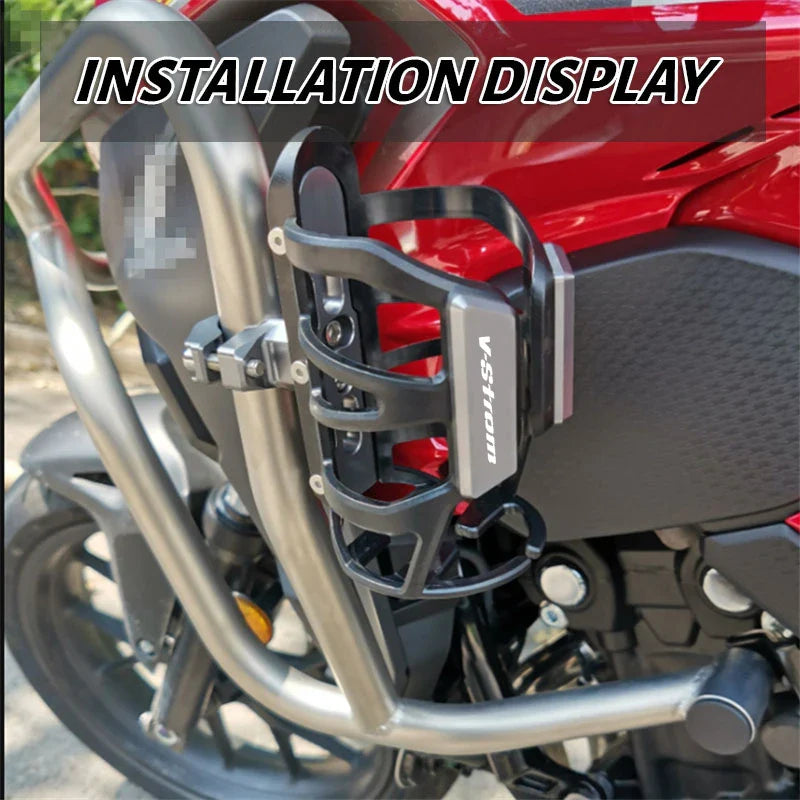 Motorcycle Drink Cup Holder for V-Strom DL 250/650/800/1000/1050XT – Water Bottle Beverage Mount Accessory for Bikes