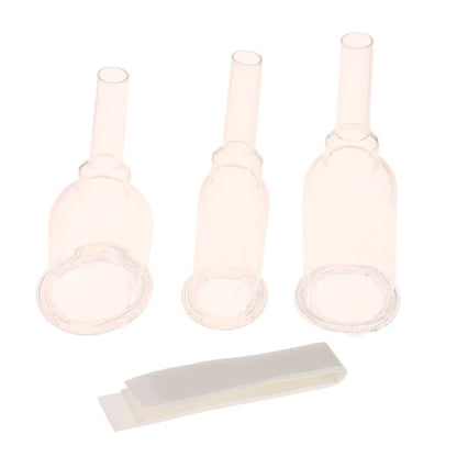 Medical Silicone Male External Catheter - Sterilized Self-Adhesive External Urine Collection Device Sizes S, M & L