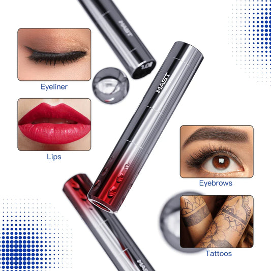Mast Wireless Tattoo Machine – Coreless Motor Pen for Permanent Makeup & Tattoos, Instant Start-Up Mode