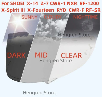 SHOEI Helmet Visor Replacement – CWR-1/CWR-F Shield for X-14, Z-7, RF-1200, NXR, X-Spirit III & More