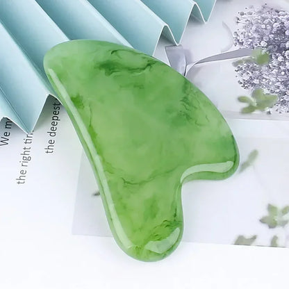 Guasha Massage Scraper – Beeswax Face & Eye Massager, Acupuncture Gua Sha Board for SPA and Beauty Therapy