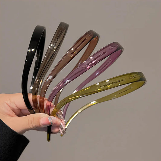 Trendy Acrylic Sunglasses Frame Hairbands - Toothed Headband for Women, Anti-Slip Hair Hoop, Fashion Hair Accessories