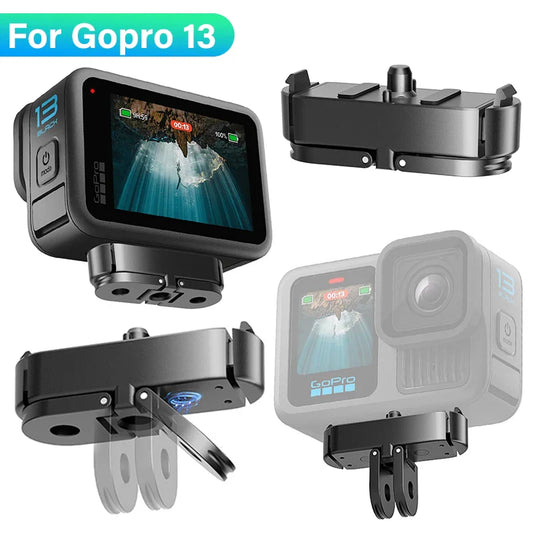 Magnetic Quick Release Adapter Mount for GoPro Hero 13 Black – Foldable Tripod Base Camera Mount Accessories