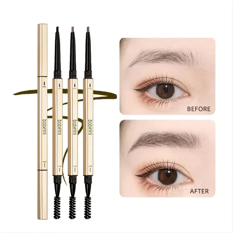 Waterproof Double-Headed Eyebrow Pencil — Fine Tip, Durable & Long-Lasting, Perfect for Beginners