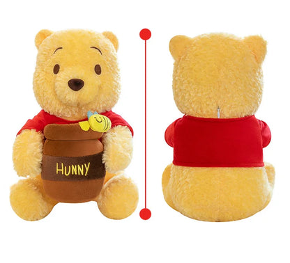 35–55cm Winnie the Pooh Plush Toy — Anime Disney Honey Jar Soft Stuffed Pooh Bear for Kids, Children, Kawaii Birthday Gift