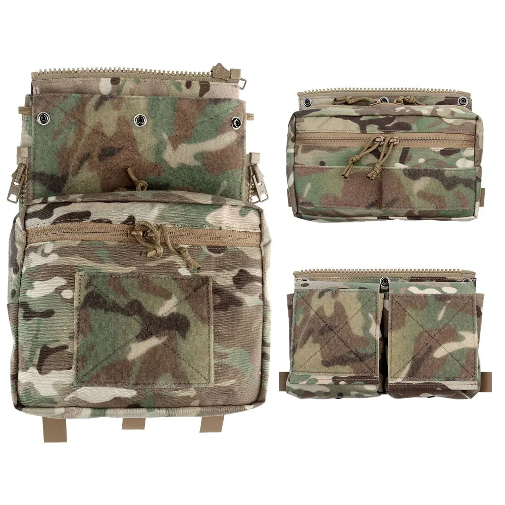 LV119 Tactical Vest Back Panel – Spiritus Systems Hunting Combat Airsoft Plate Carrier with Storage Pouch & Assault Vest Expansion Gear