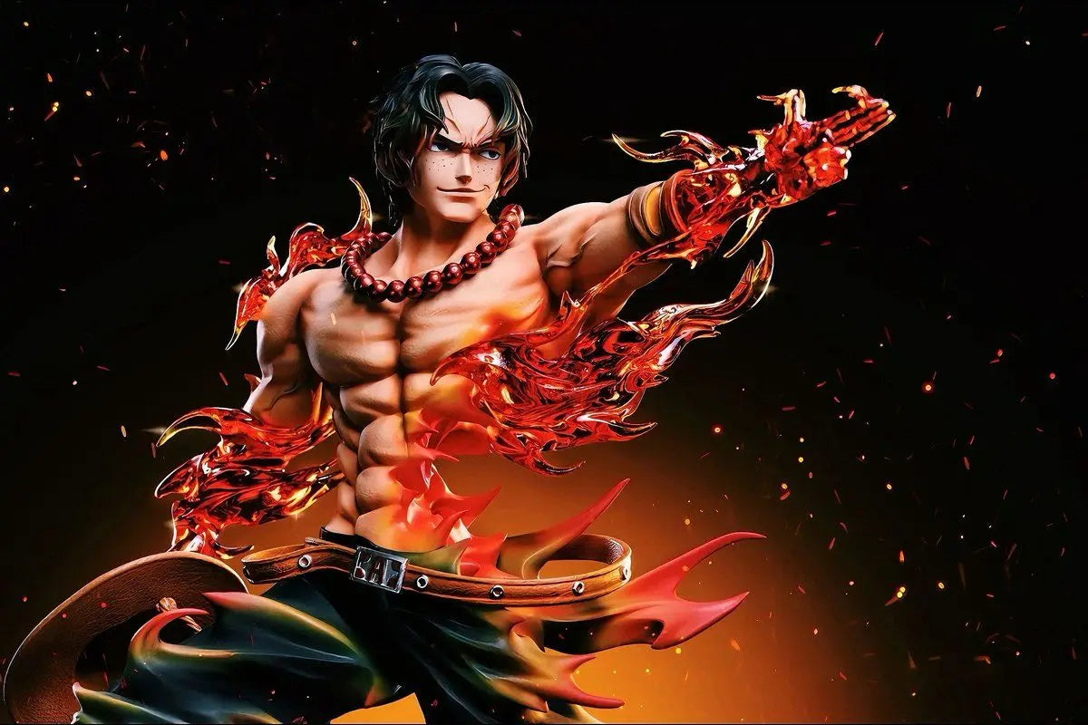 One Piece Ace Anime Figure — Portgas D. Ace PVC Action Statue, Collectible Desk Decoration Toy, Birthday Gift