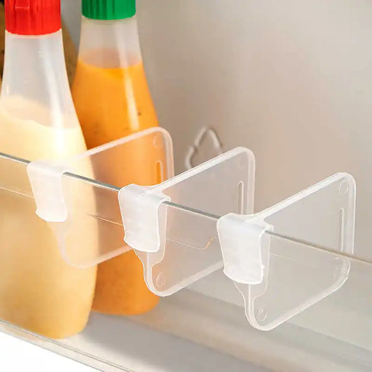 Refrigerator Kitchen Organizer Shelf — Efficient Storage Dividers for Eggs, Bottles & Fridge Items