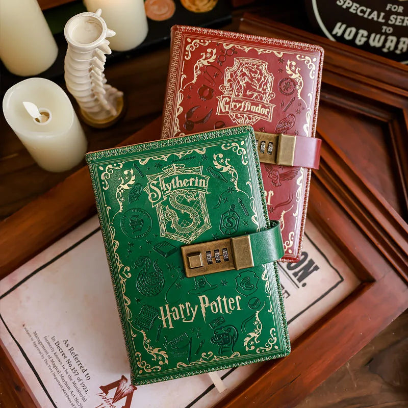 2024 New Harry Potter Four Academy Retro Notebook - A5 Cartoon Log Writing Book, Color Pages, Student & Birthday Gift