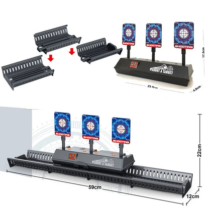 Electric Auto-Reset Nerf Gun Target with Sound & Light – High Precision Shooting Game for Kids