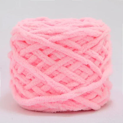 100g Chenille Knitting Yarn – Soft Thick Cotton Ice Strip Wool for DIY Hand Knitting Scarves & Crafts