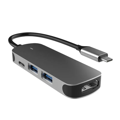USB-C Hub Adapter with 4K — 100W PD USB-C Port, SD & TF Card Reader for MacBook Air, iPad Pro, Huawei, Samsung Phones