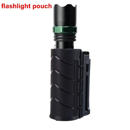 Tactical Molle Baton Pouch - Open Top Duty Holster for Pepper Spray, Flashlight & Outdoor Hunting Accessories