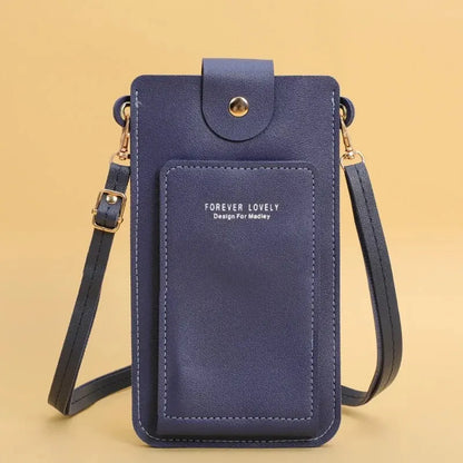 Women's Soft Leather Wallet & Touch Screen Phone Purse – Crossbody Shoulder Bag Handbag