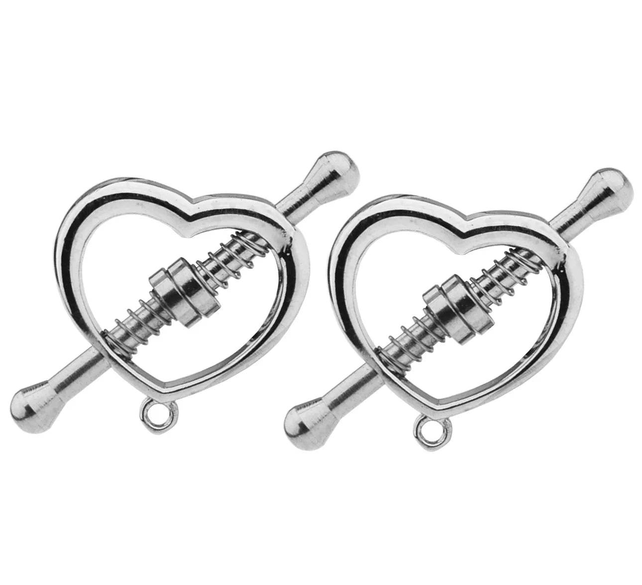 Stainless Steel Adjustable Nipple Clips — Erotic Breast Stimulation, Bondage Restraint Fetish BDSM Sex Toy for Women