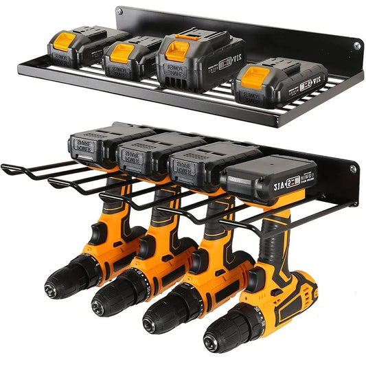 2-Pack Power Tool Wall Mount Holders – Heavy Duty Pegboard Storage Racks for Drill & Screwdriver in Workshop/Garage