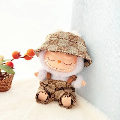 Anime Labubu Doll Clothes — Fashion Overalls for Labubu Idol V1/V2, 15/17cm Plush Doll Clothing Accessories, In Stock
