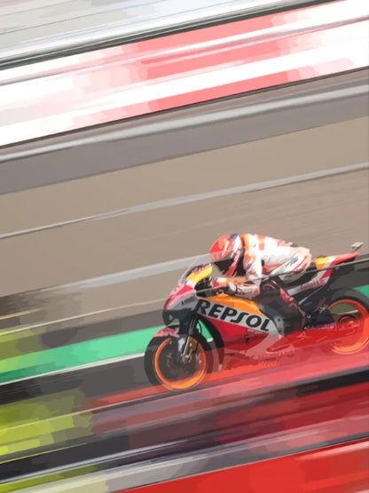 Marquez 5D Diamond Painting Motorcycle – DIY Sports Diamond Embroidery Mosaic Oil Painting for Home Decor and Gift