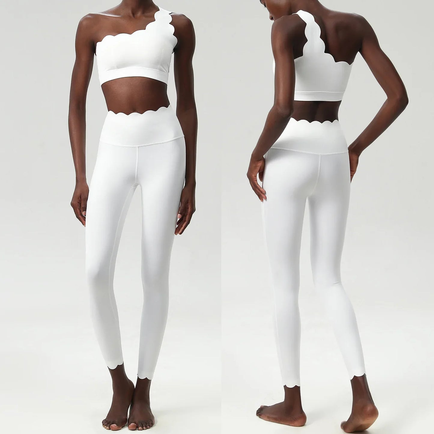 2PCS Women’s Seamless Yoga & Fitness Set – Sports Bra with Leggings & Gym Shorts Workout Outfit