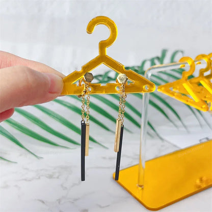 8pcs Mini Polymer Clay Earring Stand Organizer - Tabletop Jewelry Display Hanger for Earrings