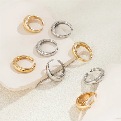 8Pcs/Set Creative Water Drop Rings for Women – Vintage Geometric Adjustable Open Finger Rings, Couple Wedding Accessories