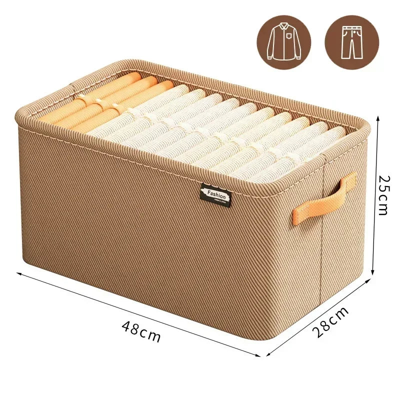Thick Clothes Organizer Storage Box — Drawer Cabinet for Pants, Sweaters, Jeans, and Wardrobe Clothes