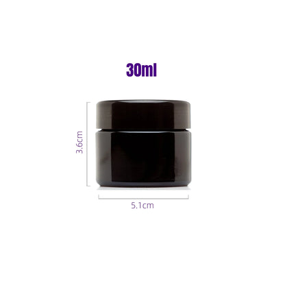 Airtight UV Glass Jar — Smell-Proof 1/2oz-1L Container with 2-Way 62% Humidity Pack to Keep Goods Fresh