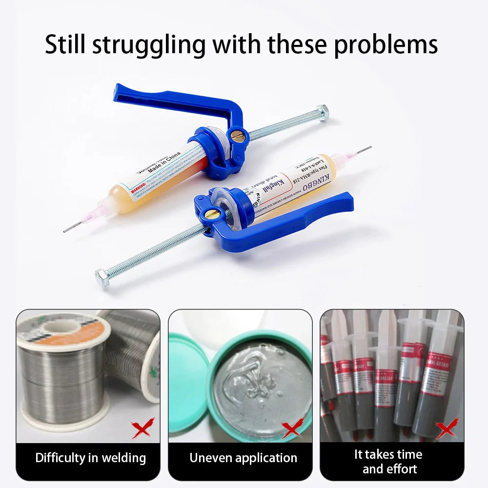 Solder Paste Extruder: Green Oil Booster Propulsion Tool for Welding and Circuit Board Soldering - UV Glue Rod Boosters and Accessories