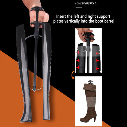 Boots Stand Holder with Handle – Anti-Crease Boot Shaper & Toe Support for Women’s Long Boots