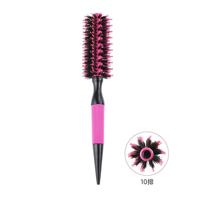 Barbershop Round Tube Curly Hair Rollers – Salon Hair Comb & Styling Brush for Hairdressing