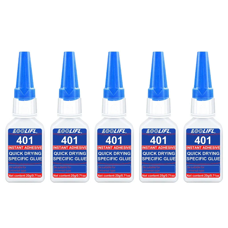 Upgraded 401 Super Cyanoacrylate Glue – Instant 5-Second Drying, Waterproof & Versatile Strong Adhesive