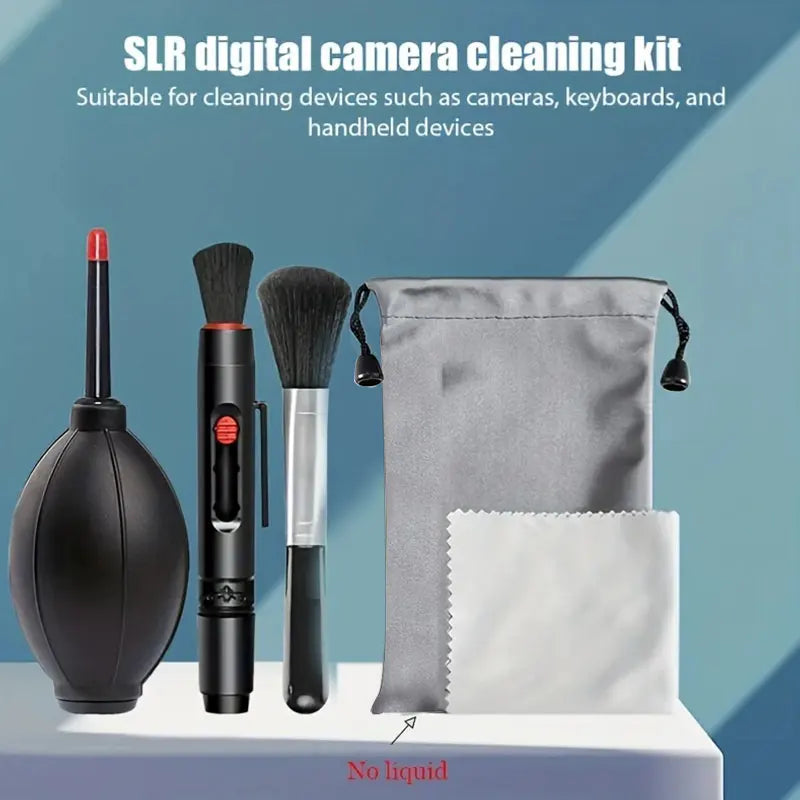 SLR Digital & Mirrorless Camera Cleaning Kit — Includes Air Blower, Lens Cloth for Canon, Nikon, Laptop, Keyboard