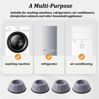 Anti-Vibration Washing Machine Pads - Anti-Slip Furniture Feet Pad, Refrigerator Universal Support Base Mat, Dampers Stand (1/2/4Pcs)