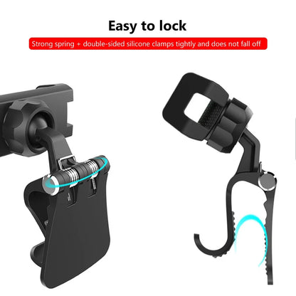 Universal 360° Rotatable Baby Stroller & Bicycle Phone Holder – Pram Cart Clamp Mount with GPS Support