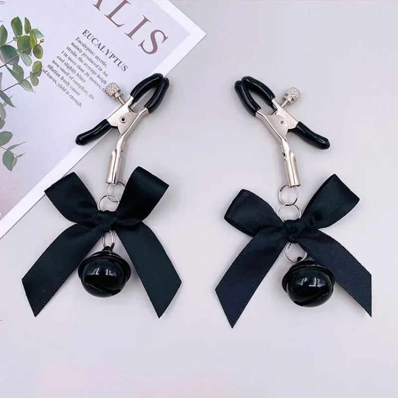 Stainless Steel Nipple Clip Accessories – Butterfly Style Metal Body Jewelry for Couples