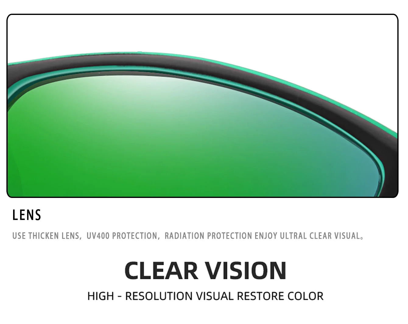 Men’s Polarized Sunglasses – TAC Lens UV400 Anti-Glare Eyewear for Fishing, Cycling & Driving