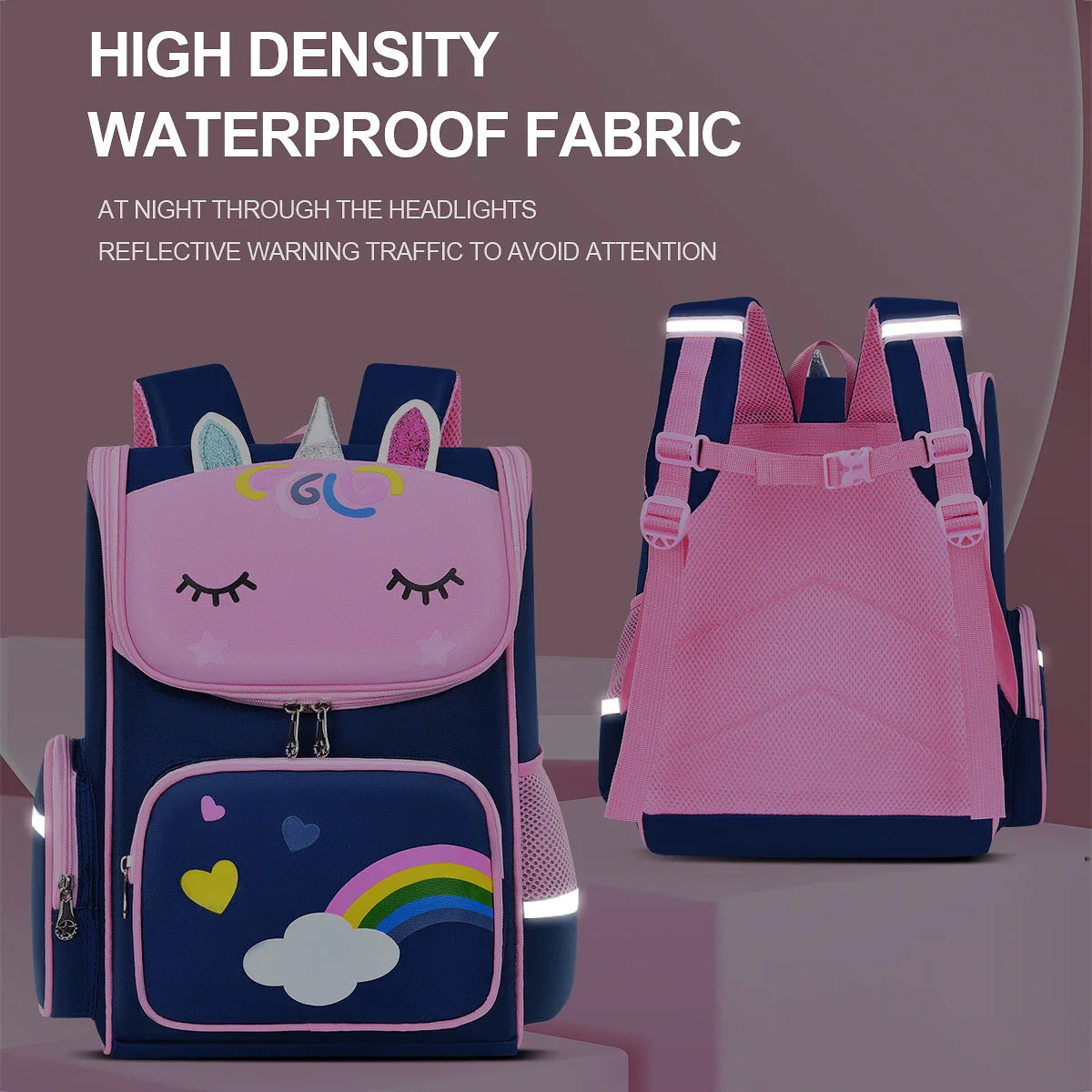 Children’s School Backpack | Cute Waterproof Lightweight Bag for Elementary Students, Grades 1-6, Ages 6-12