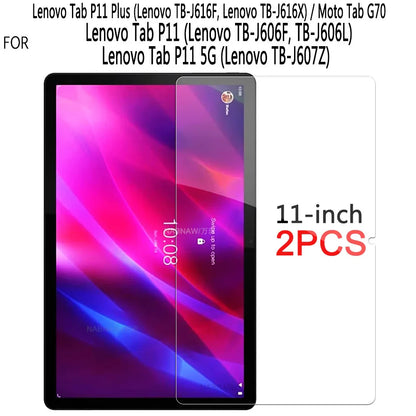2PCS Tempered Glass Screen Protector for Lenovo Tab P11 Gen 2, M10 FHD Plus, M9, M8, M7, Legion Y700, Xiaoxin Pad 2024, YOGA 11