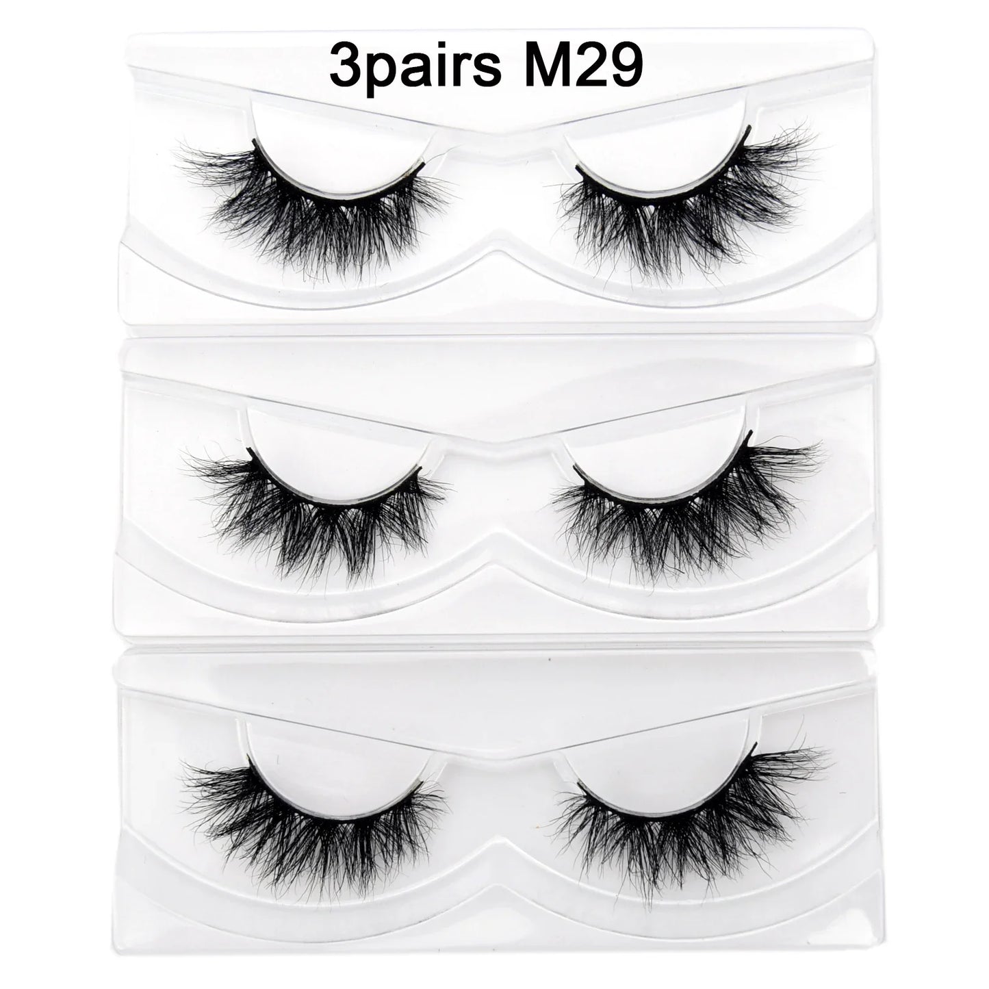 Visofree 13mm 3D Mink Eyelashes – Natural Long Handmade Cruelty-Free False Lashes for Makeup G04