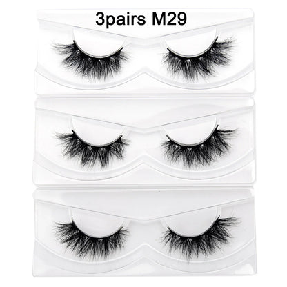Visofree 13mm 3D Mink Eyelashes – Natural Long Handmade Cruelty-Free False Lashes for Makeup G04